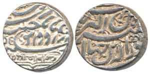 Bharmalji I, Silver Kori, 4.7 g, with the name of the Emperor Jahangir, AH 1028, Gujarati 