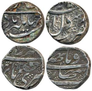 Kashmir, Gulab Singh, Silver Rupee, Srinagar Mint AH 1903; Jahangir, Silver Rupee, Ahmadna
