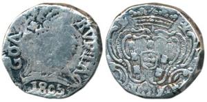 Goa, Joao, Silver Rupia, 1805 (KM 219). Fine, Scarce.