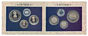 1991 Proof Set, 37th Commonwealth Parliamentary Conference, set of 3, Rupee 1 to 10. In ne