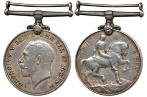 George V, Silver British War Medal, 1914-18, awarded to CLK. N. C. Ghose M.A.D. Very Fine+