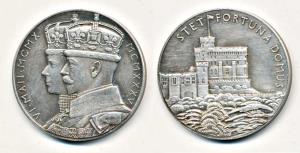 Silver Jubilee Medal of George V and Queen Mary, Silver, 15.61g, Domus Medal, conjoined bu