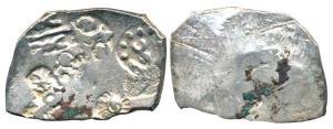 Punch-marked, Magadha Janapada, Silver Karshapana Series I, five-symbols on obv. including
