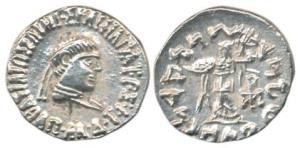 Indo-Greek, Baktria, Apollodotus II, Silver Drachm, obv. diademed and draped bust of the r