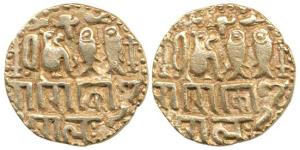 Imperial Cholas, Raja Raja I Gangaikonda Chola, (985-1014 AD), Base Gold Kahavanu, Tiger, 