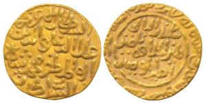 Ala-ud-Din Muhammad Shah II Khilji (AH 695-715, 1296-1316AD), Gold Tanka, Hazrat Dehli Min