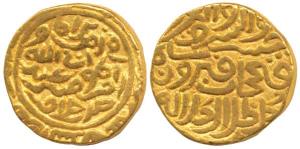 Fath Khan bin Firuz, (AH 760-789) Gold Tanka, Shahr-e-Patna Mint, in the name of Caliph Ab