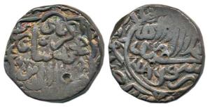 Akbar, Silver Rupee, 11.16g, AH 966, mint off flan, stylization that of Hisar Firoza Mint,