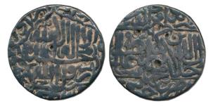 Akbar, Silver Rupee, 10.66g, Jaunpur Mint, Kalima type. Fine, Scarce.