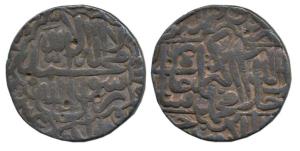 Akbar, Silver Rupee, 11.33g, Jaunpur Mint, Kalima type, AH 973. Very Fine.