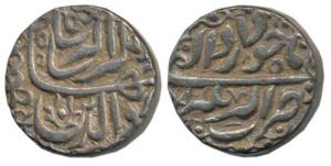 Jahangir, Silver ½ Rupee, 11.34g, Akbarnagar Mint, RY 10, Month Khurdad, (KM 145.4). Extre