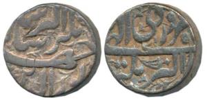 Jahangir, Silver Rupee, 11.26g, Akbarnagar Mint, AH 1019, Month Farwardin, dagger symbol b