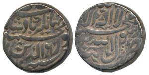 Jahangir, Silver Heavy Rupee, 13.48g, 20% overweight, Tatta Mint, Kalima type, AH 1020/6. 