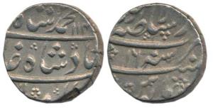 Muhammad Shah, Silver Rupee, 11.36g, Dar ul-Sultanate Lahore Mint, AH 114x/16. Very Fine+.