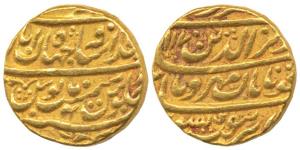 Alamgir II (AH 1167-1173, 1754-1759 AD), Gold Mohur, 10.80g, Shahjahanabad Mint, AH 1170/4