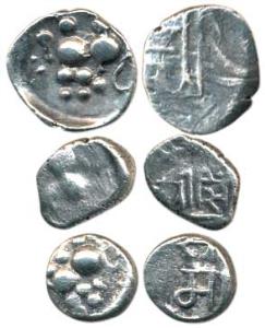 Yadavas of Devagiri, Singhana Deva V, (c. 1200-1247 AD), Silver Dramma (3), a stylized lio