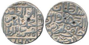 Muhammad I (AH 760-777, 1359-1375 AD), Silver Tanka, 11g, Hadrat Ahsanabad Mint, AH 767, (