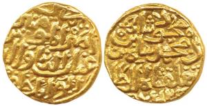 Mahmud bin Muhammad III Tughluq (1351 AD), Gold Tanka, 11.09 g, mintless type (G&G D455, R