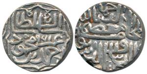 Ghiyath ud din Ahmed Shah III (AH 961-968, 1553-1560 AD), Silver Tanka, 12g, no mint, rev.