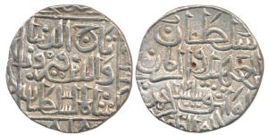 Tajud- Din Firuz Shah, (AH 800-825, 1397-1422 AD), Silver Tanka, Hazrat Ahsanabad Mint, (A