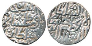 Hoshang Shah (AH 808-838, 1405-1435 AD), Silver Tanka, (GG M3). Very Fine+, Rare.A rare co