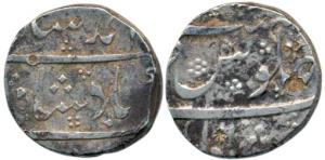 Muhammad Shah, Silver Rupee, Dilshadabad Mint, (KM 438.13). Fine+, Very Rare.
