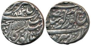 Bhangi Misl, Silver Rupee, Amritsar Mint, VS 1853, (KM 20.1). Very Fine+, Rare.