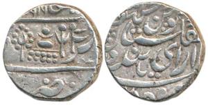 Ganga Singh (1887-1942 AD), Silver Rupee, 11.24g, in the name of Victoria, AH 1916. Very F