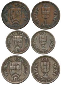 Copper Tanga, Cupro-Nickel 2 and 4 Tangas, 1934. Very Fine+, Scarce. (3)