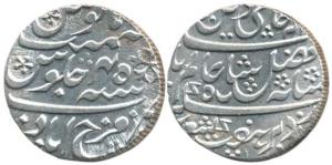 Farrukhabad Mint, Silver Rupee, in the name of Shah Alam II, RY 45, vertical milling (KM 7