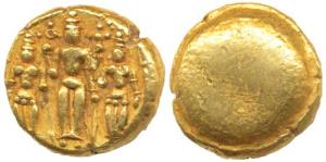 3 Swami Gold Pagoda, 3.4g,Tirupati Balaji in the centre, flanked by his wives Shri Devi an