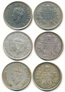 George VI, Silver Rupee, 1943, Bombay Mint, A / Ia Large Head (3). About Very Fine to Very