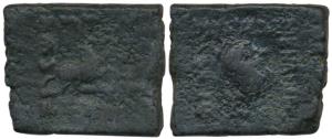 Indo-Greek, Menander I (c. 160-145 BC), Copper Di-Obol, 37.31g, bust of the king to right 