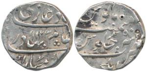 Shah Alam Bahadur, Silver Rupee, 11.49g, Elichpur Mint, AH 1123/5. Very Fine, Rare.