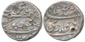 Muhammad Shah, Silver Rupee, 11.47g, Firoznagar Mint, AH 1143/12. Fine+, Scarce.