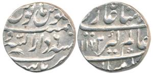 Alamgir II (AH 1167-1173,1754-1759 AD), Silver Rupee, 11.52g, Burhanpur Mint, AH 1182/6. E