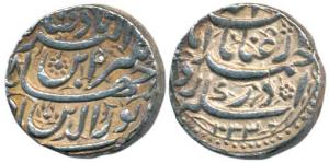 Jahangir, Silver Rupee, Ahmedabad Mint, Month Mihr, Inayat couplet, AH 1033/18. Very Fine+