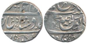Alamgir II, Aziz ud-din (AH 1167-1173, 1754-1759 AD), Silver Rupee, Machhlipattan Mint, AH