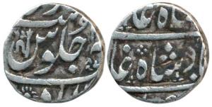 Ahmedabad Mint, Silver Rupee, 11.53g, Ankushi type but with a floral tip, in the name of S