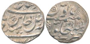 Aurangnagar (Mulher) Mint, Silver Rupee, in the name of Shah Alam II, date AH 1196 on both