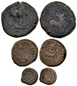 Haider Ali (AH 1174-1197, 1761-1782 AD), Copper 1/8, ¼ and ½ Paisa, Tiger on obv., Battle-