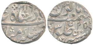 Nizam Ali Khan, Silver Rupee, Daulatabad Mint, in the name of Shah Alam II, AH 1198/25, le
