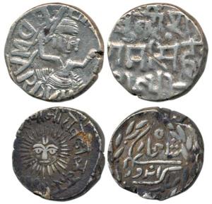Bundi Ram Singh (1824-1889), Silver Rupee, 10.64g, with the name of Edward VII; Indore Shi