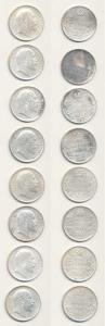 Edward, Silver Rupee, 1903 to 1910, Bombay and Calcutta Mints. Very Fine to Extremely Fine