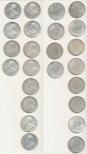 George V, Silver Rupee, 1911, 1912, 1913, 1914, 1915, 1916, 1917, 1918, 1919, 1920, 1921, 