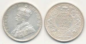 George V, Silver Rupee, 1922, Bombay Mint. Very Fine+, Scarce.
