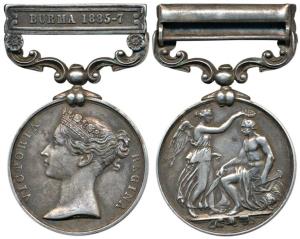 Indian General Service Silver Medal, Queen Victoria, Burma 1885-7 bar, awarded to 525 Sepo