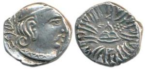Western Kshatrapas, Kardamaka family, Svami Rudrasena III son of Svami Rudradaman II (348-