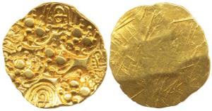 Chalukyas of Kalyana, Jayasimha II Jagadekamalla (1015-1043 AD), Gold Pagoda, Punch-marked