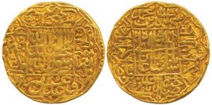 Shah Jahan (AH 1037-1068, 1628-1658 AD), Gold Nazrana Mohur, 10.85g, 28 mm, Akbarabad Mint